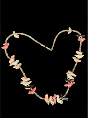 Vintage Zuni Heishi Bird Fetish Necklace